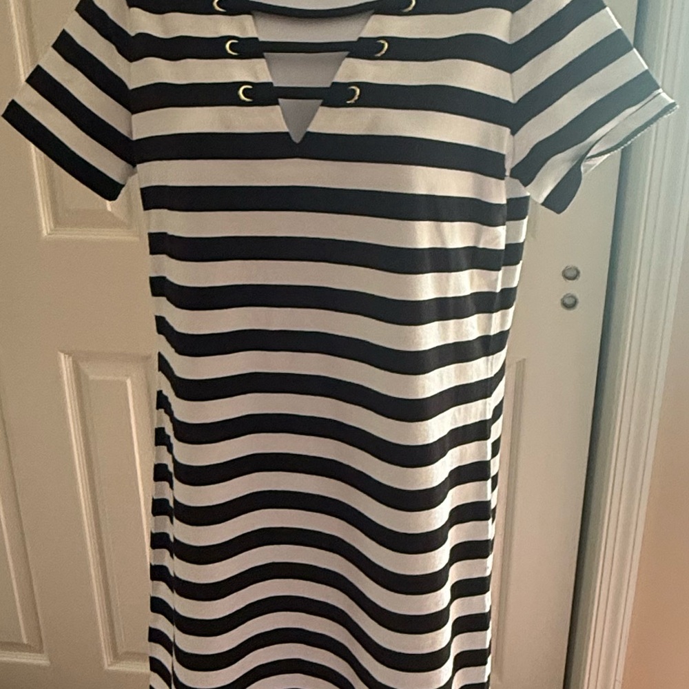 Michael Kors Striped Mini Dress